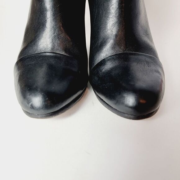 Rag & Bone Harrow Black Leather Moto Inspired Boot Size 38.5 - Picture 6 of 15